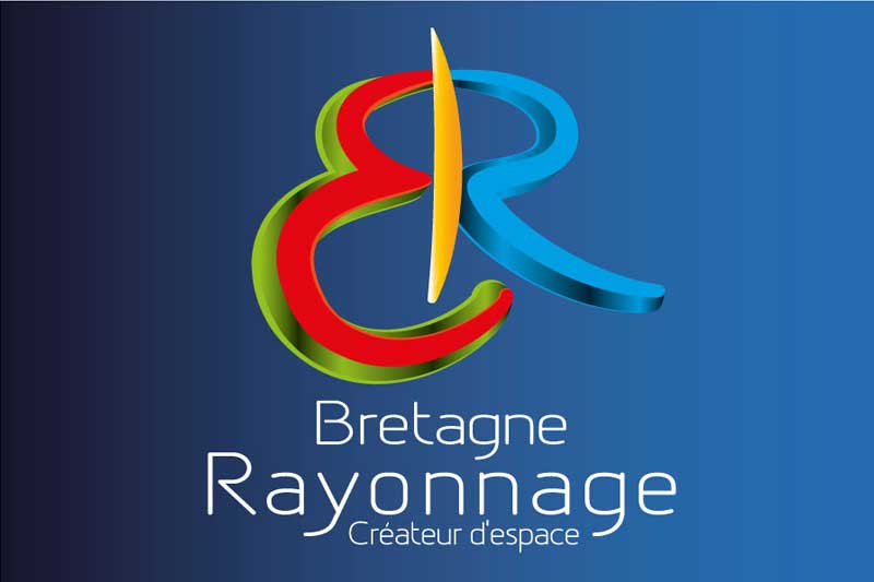Logo Bretagne rayonnage, création Inspire - infographiste web designer indépendant à Rennes