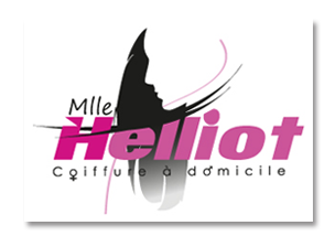 Infographiste : logo carte de visite Mlle Helliot. création du logo.