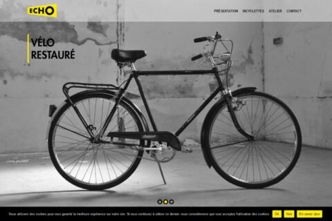 Conception site web Echo bicyclette - webdesigner indépendant Rennes
