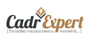 Logo Cadr'expert - encadrement sur-mesure - Inspire, infographiste - Rennes