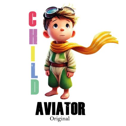 Visuel à télécharger - Child aviator original pour customiser vos t-shirts, sweatshirts, sac en tissu, goodies…