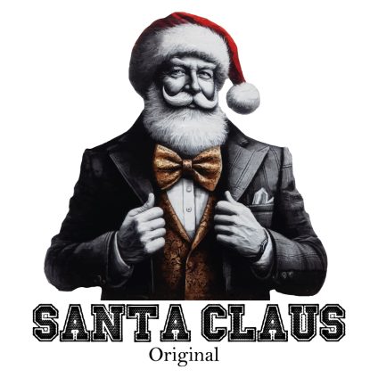 Visuel à télécharger - Santa claus suit original pour customiser vos t-shirts, sweatshirts, sac en tissu, goodies…