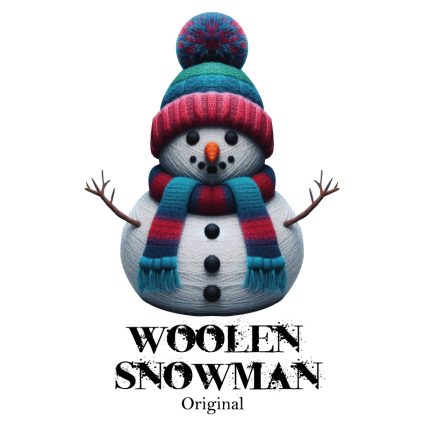 Visuel à télécharger - Woolen snowman pour customiser vos t-shirts, sweatshirts, sac en tissu, goodies…