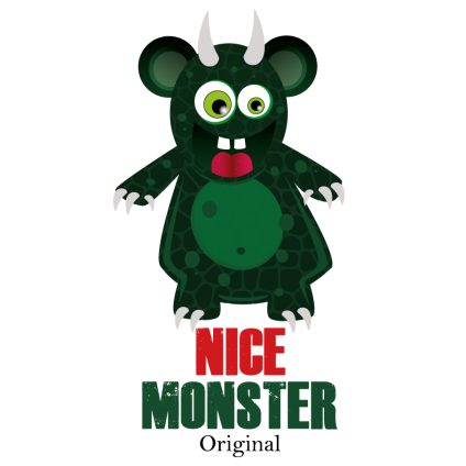 Visuel à télécharger - Nice monster original pour customiser vos t-shirts, sweatshirts, sac en tissu, goodies…
