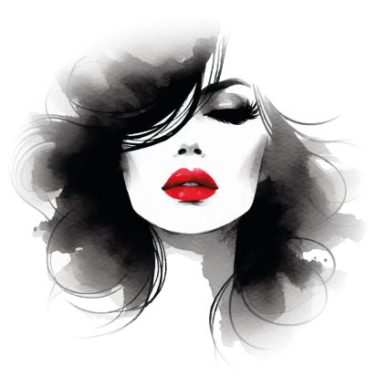 Visuel à télécharger « Visage femme aquarelle »
